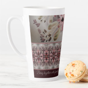 Caneca De Café Latte Amarelo Amarelo Rosado de Cor D'Água