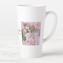 Caneca De Café Latte Amazing Grace Roses Latte Mug SVG