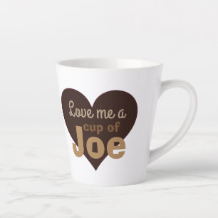 Caneca De Café Latte Ame-me uma taça de Joe