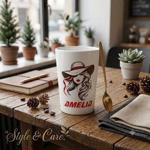 Caneca De Café Latte Amelia Stylish