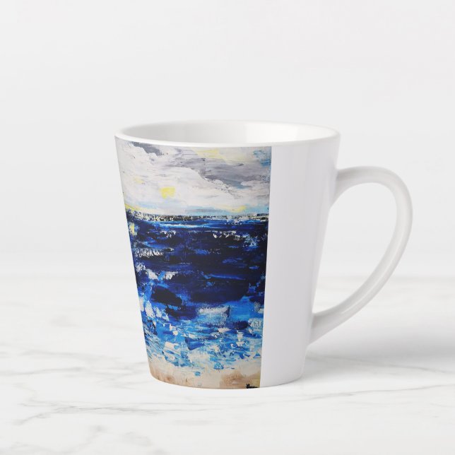 Caneca De Café Latte Amer ouverte Beautiful see (Direita)