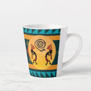 Caneca De Café Latte American Indian Kokopelli - Mug de café com dois 