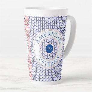 Caneca De Café Latte AMERICAN VETERAN Tall Latte Mug