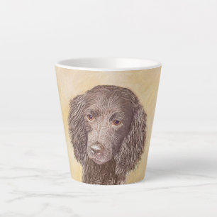 Caneca De Café Latte American Water Spaniel Painting - Arte Original de