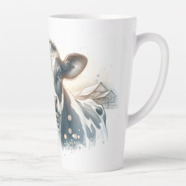 Caneca De Café Latte Amigo de fazenda (Direita)