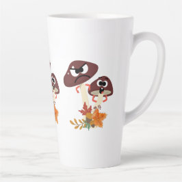 CANECA DE CAFÉ LATTE AMIGOS COGUMELO   