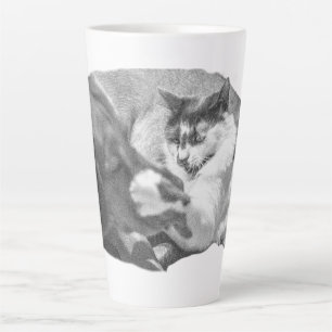 Caneca De Café Latte Amizade com ponta de gelo