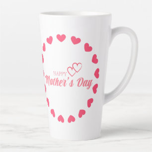 Caneca De Café Latte Amo você Mãe Feliz Dia das Mães 