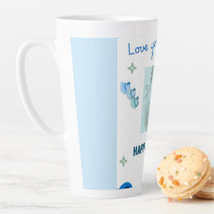 Caneca De Café Latte Amo Você Papai Feliz Dia dos Pais