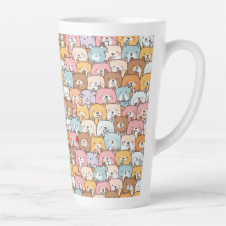 Caneca De Café Latte Amor de papoila
