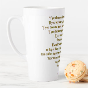 Caneca De Café Latte Amor e Espírito