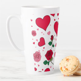 Caneca De Café Latte Amor e Romance - Especial do Dia do Namorados
