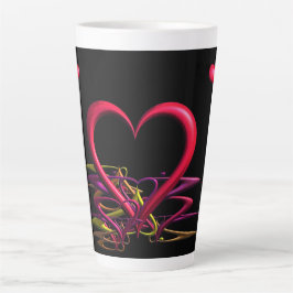 Caneca De Café Latte Amor na Escuridão Latte Mug