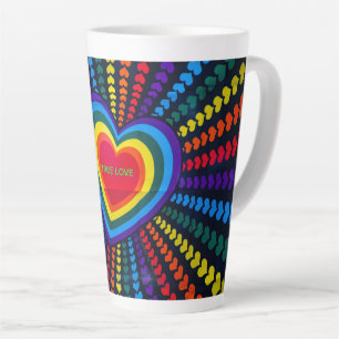Caneca De Café Latte Amor Verdadeiro Latão De Mug Para Dia de os namora