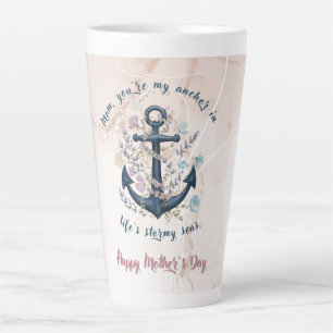 Caneca De Café Latte Âncora Steadfast - Dia de as mães