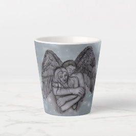 Caneca De Café Latte Angel Eros no Amor
