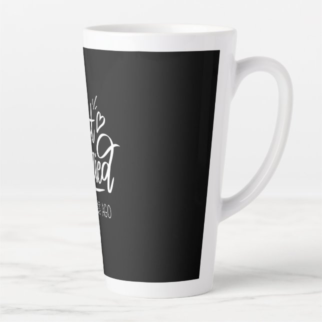 Caneca De Café Latte Aniversário de Casamento de 20 (Direita)