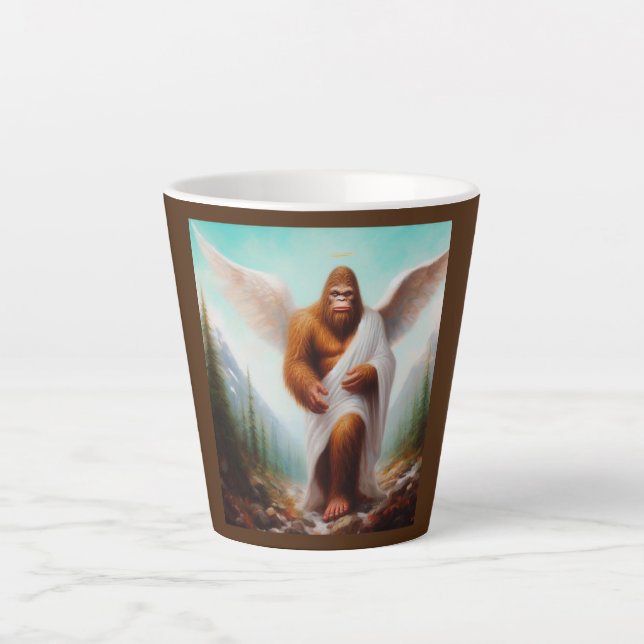 Caneca De Café Latte Anjo Bigfoot (Frente)