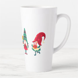 Caneca De Café Latte Anões desejam Feliz Natal