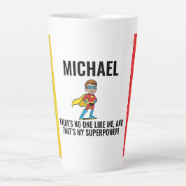 CANECA DE CAFÉ LATTE ANTI-STRESS KIDS HERO SUPERHERO POWER