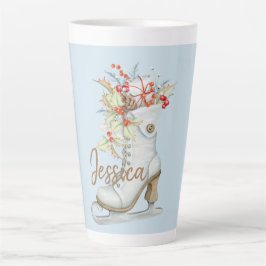 Caneca De Café Latte Antigo Skate de gelo modelado personalizado