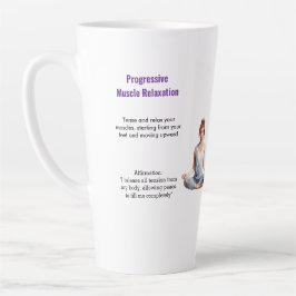 Caneca De Café Latte Antistress Peace serenity Chakra Relax calm