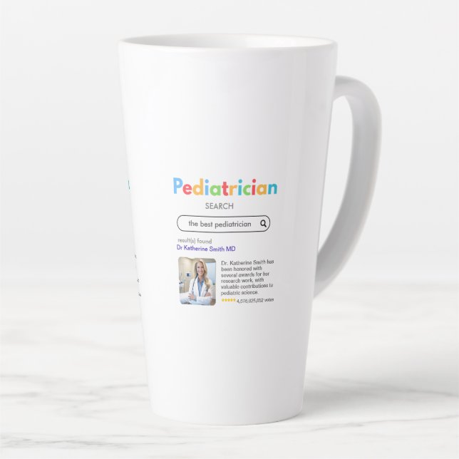 Caneca De Café Latte ANTISTRESS PEDIATRICIAN SIP coffee GOOGLE search (Ângulo direito)