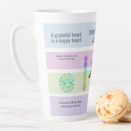 Caneca De Café Latte AntiStress Serene Meditation Midfulness