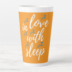 Caneca De Café Latte Apaixonado pelo Sono