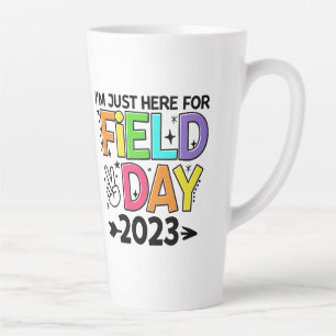 Caneca De Café Latte Apenas Aqui Para A Rua De Professores De Sinal De 