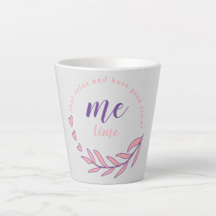 Caneca De Café Latte Apenas Relaxar e Ter um Bom Círculo de Tempo para