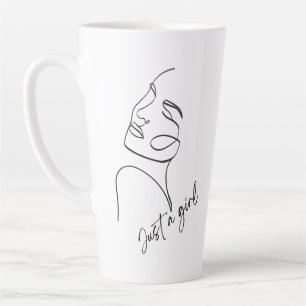 CANECA DE CAFÉ LATTE APENAS UMA MENINA
