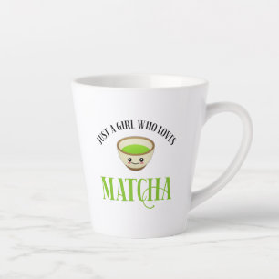Caneca De Café Latte Apenas Uma Menina Que Ama Matcha