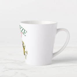 Caneca De Café Latte Aperte o Dia da Vintagem Limão Botânico