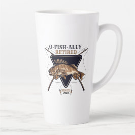 Caneca De Café Latte Aposentadoria Engraçada Personalizada Ofisicamente