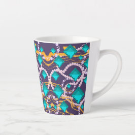 CANECA DE CAFÉ LATTE AQUA GEMS