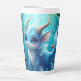 Caneca De Café Latte Aqualumi – Keeper of Coral Dreams. 