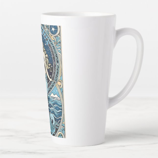 Caneca De Café Latte Aquário (Direita)