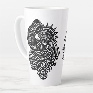 Caneca De Café Latte Aquário — O Portador de Água por BurnsInHell