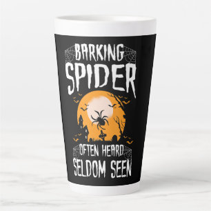 Caneca De Café Latte Aranha-Barco Ouvida Dia de as Bruxas engraçado ra