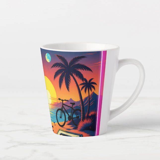 Caneca De Café Latte Arcade Antiga Escola (Direita)