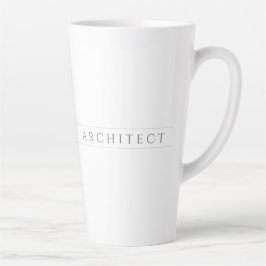 Caneca De Café Latte ARCHITECT Tall Latch Mug / Cinza
