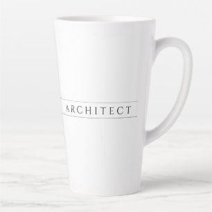 Caneca De Café Latte ARCHITECT Tall Latch Mug / Preto