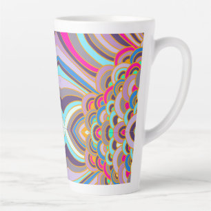 Caneca De Café Latte arco-íris