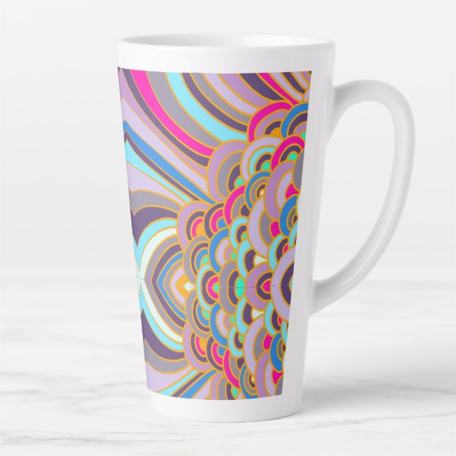 Caneca De Café Latte arco-íris (Direita)