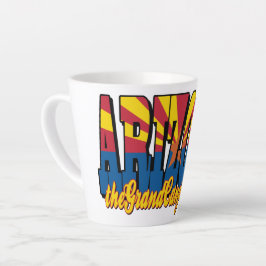 Caneca De Café Latte Arizona o Estado do Grand Canyon