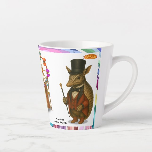 Caneca De Café Latte Armand, o armadillo apresentador de circo (Direita)