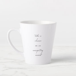 Caneca de Café Latte Arriscar