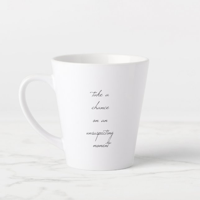 Caneca de Café Latte Arriscar (Esquerda)