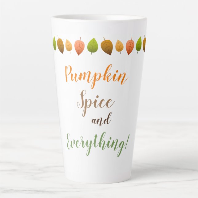 Caneca De Café Latte Arroz Latte Mug-Pumpkin (Frente)